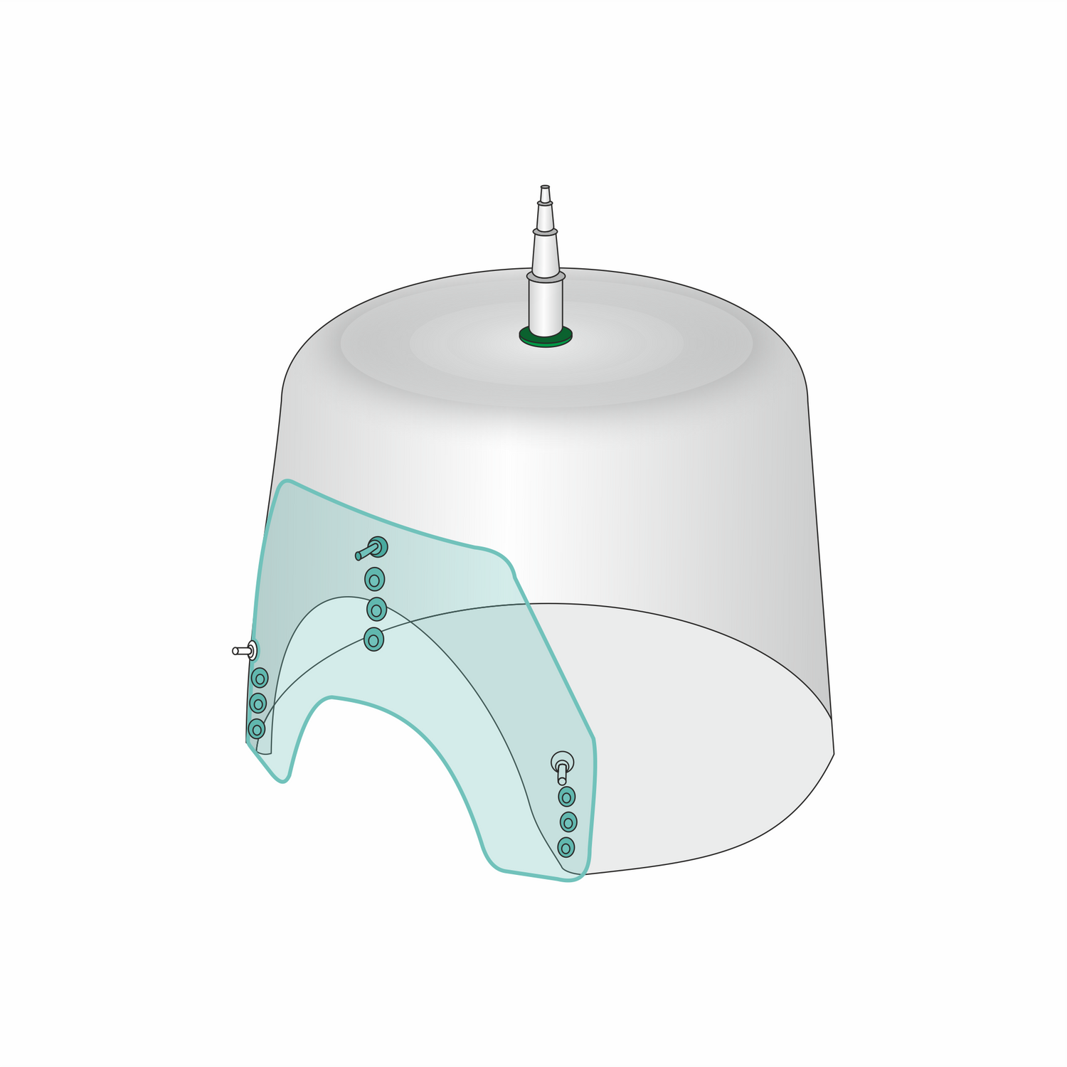 Oxygen Hood (Jointless)