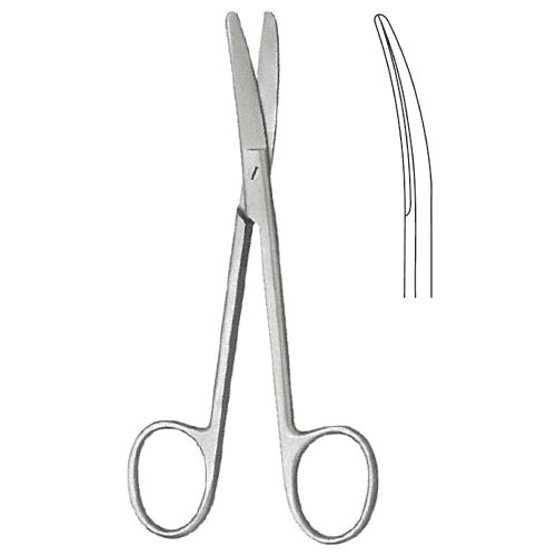 Wagner delicate scissors curved 12cm