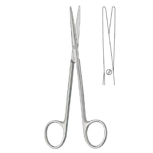 Metzenbaum-slim dissecting scissors Straight - Tungsten Carbide 18cm