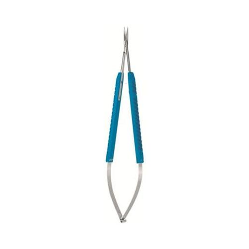 Micro 2000 scissors - blue anodised round handles