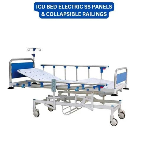 ICU BED ELECTRIC SS PANELS & COLLAPSIBLE RAILINGS