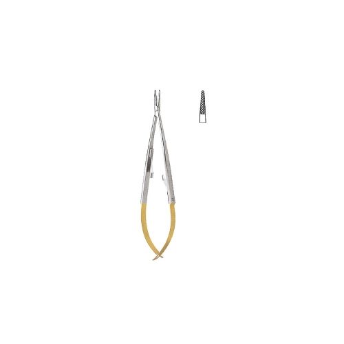 Castroviejo micro needleholder with catch - Tungsten Carbide