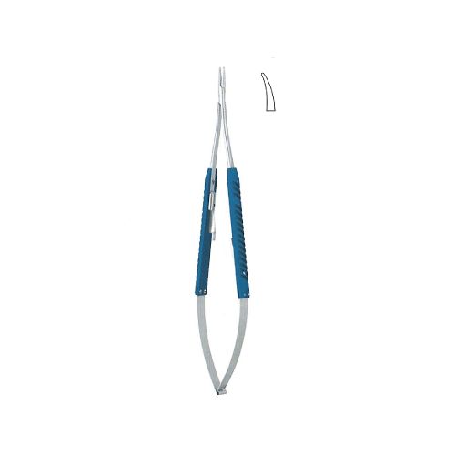 Micro 2000 needle holder - round blue handles