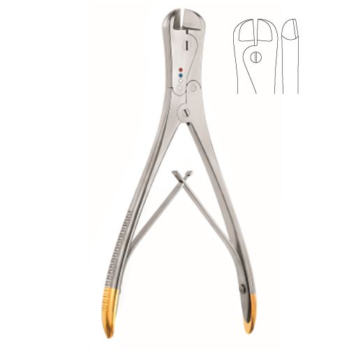 Pin and wire cutting pliers Tungsten Carbide 17.5cm