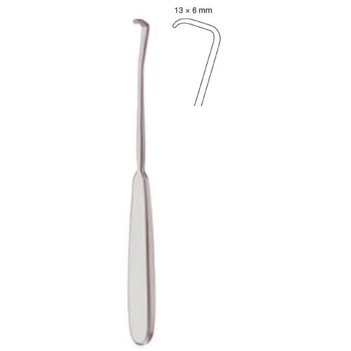 Schoenborn vein retractor 6x13mm, 21cm