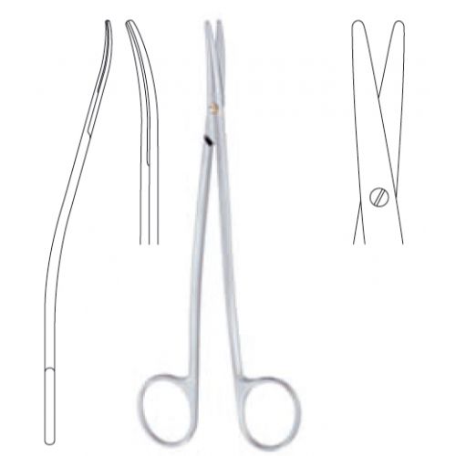 Metzenbaum dissecting scissors s-curved