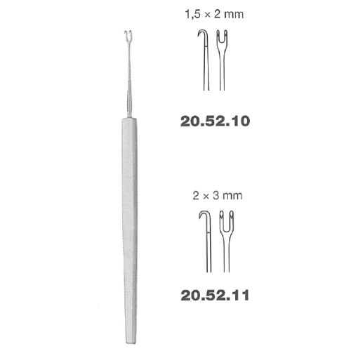 Guthrie hook 2 prongs - sharp