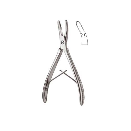 Luer bone rongeur curved