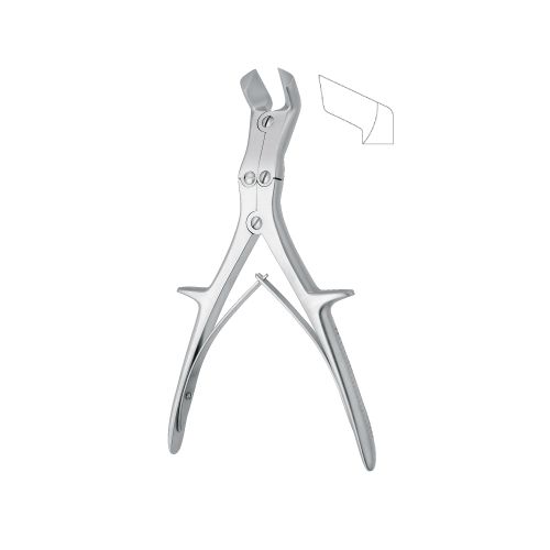 Liston Key bone forceps 26cm angled