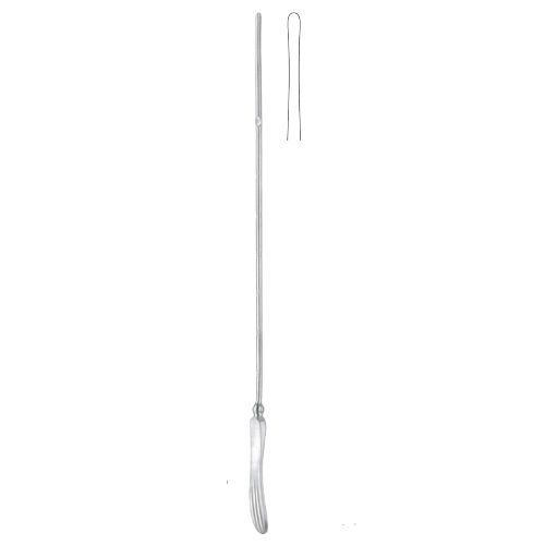 Simpson uterine sound 27cm malleable, graduated in inches - straight