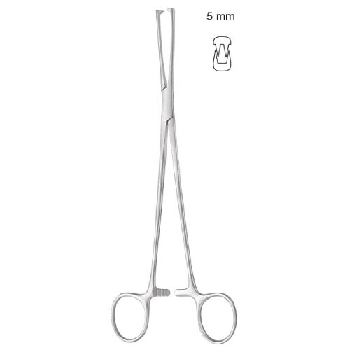 Museux Palmer vulsellum forceps 24cm - 2x2 teeth, 5mm