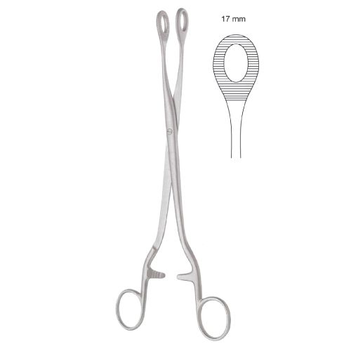 Noto polypus/ovary seizing forceps, 17mm - 27cm