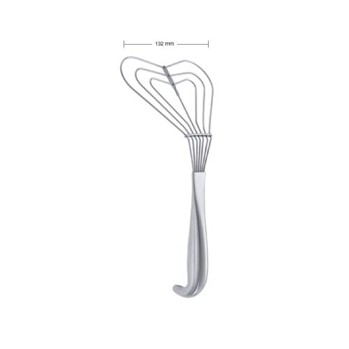 Allison lung retractor - 132mm spatula width, 26cm