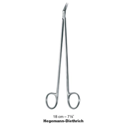 Hegemann Diethrich vascular scissors 18cm 125deg