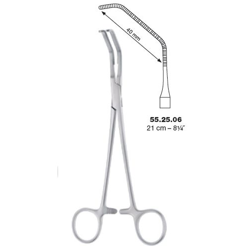 Potts Satinsky anastomosis vascular clamp 21cm