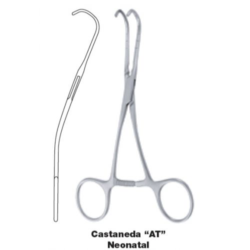 Castaneda AT Neonatal Clamp - Strong Curve