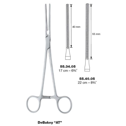 DeBakey Coarctation Clamps