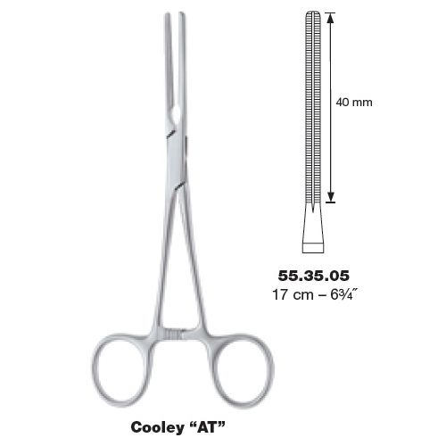 Cooley AT Vascular Clamps 17cm