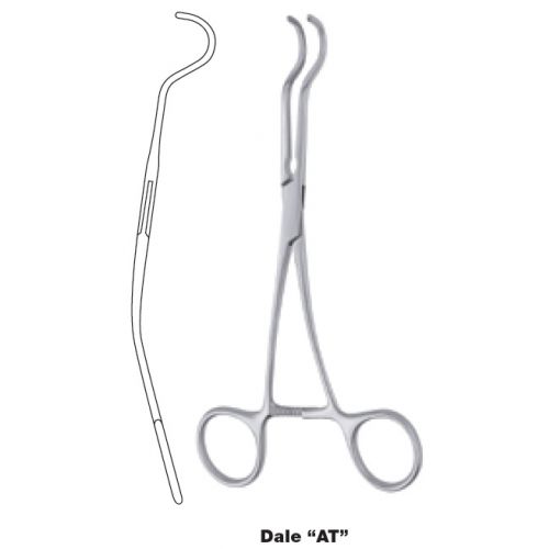 Dale AT vascular clamp curved