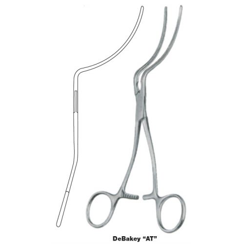 DeBakey Peripheral Clamp - Strong Curve