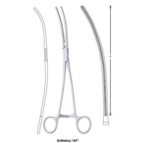 DeBakey AT Aortic Aneurysm Clamp - Slight curve