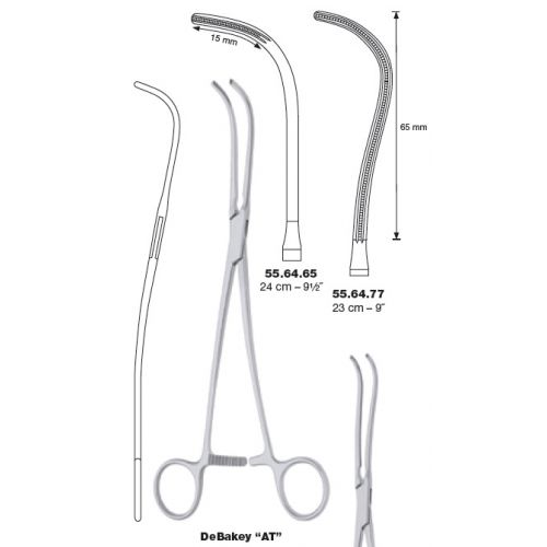 DeBakey AT Ligature Clamps - Curved