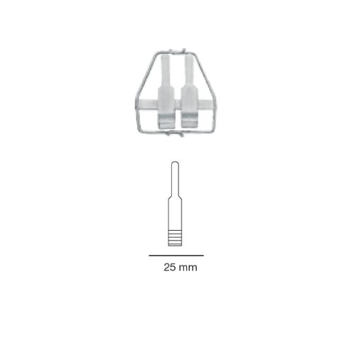 Aclan micro vessel clip/approximator - double - artery - style 3