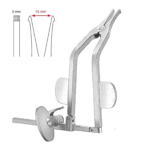 Cloward lamina spreader 13cm, max spread 15mm