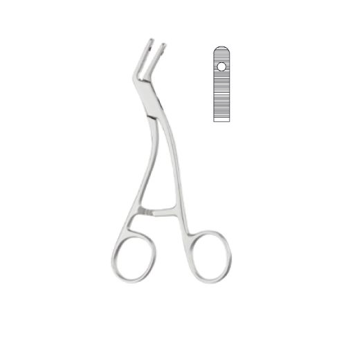 Adson drill guide and dura protecting forceps 15cm