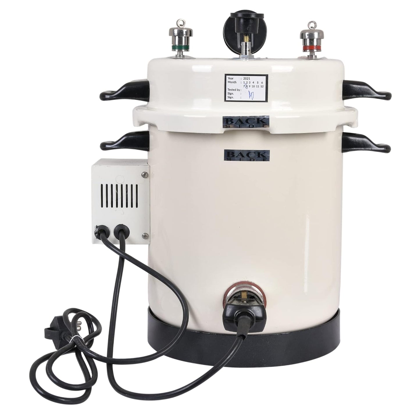 13 LAutoclave Sterilizer Electric with timer & 8x8 Sterilizer Dressing Drum Heavy Duty in Epoxy Finish (Size 11x9 inch)