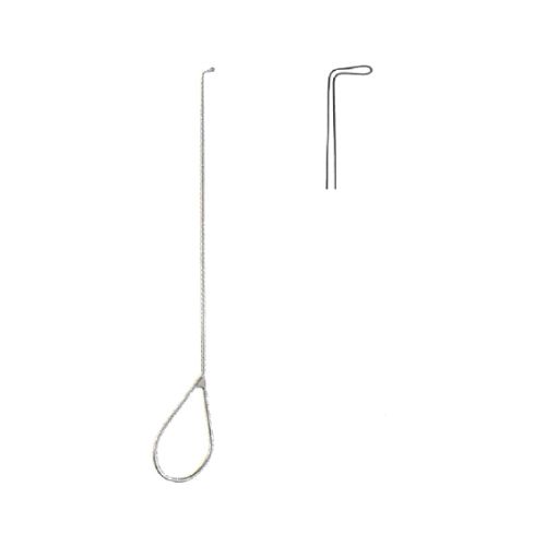 Stacke Frenzel ear probe angled 9cm - sterling silver