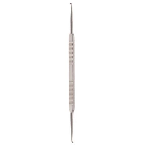 House micro sharp curette D/E 15cm - cups slightly angled forwards