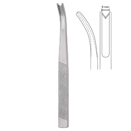 Blume osteotome curved with guide 6mm, 18cm