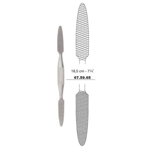 Converse bone and nasal rasp - D/E, 18.5cm