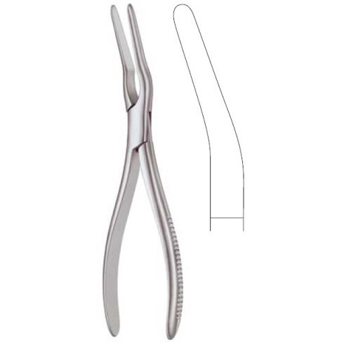 Asch septum straightening forceps angled 22cm