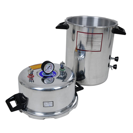 39 L Autoclave Sterilizer Heavy Duty Aluminium Pressure Cooker Type