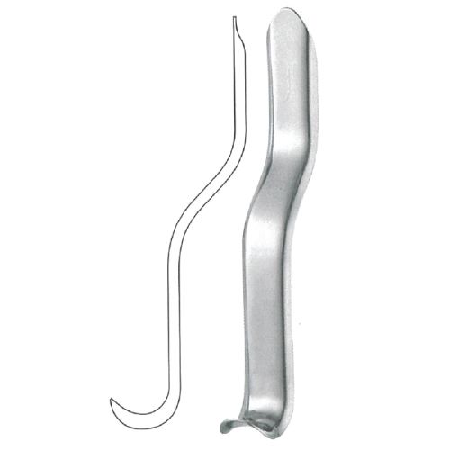 Univ. Minnesota Cawood cheek retractor with tongue depressor 15.5cm