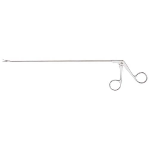 Endolaryngeal micro grasping forceps serrated