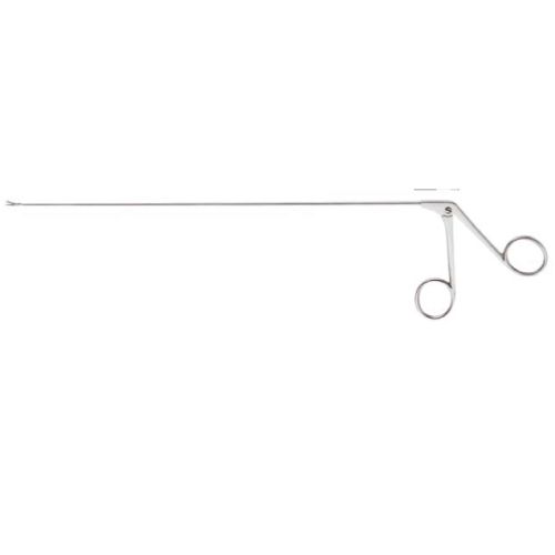 Micro Laryngeal grasping cupped forceps 23cm - serrated