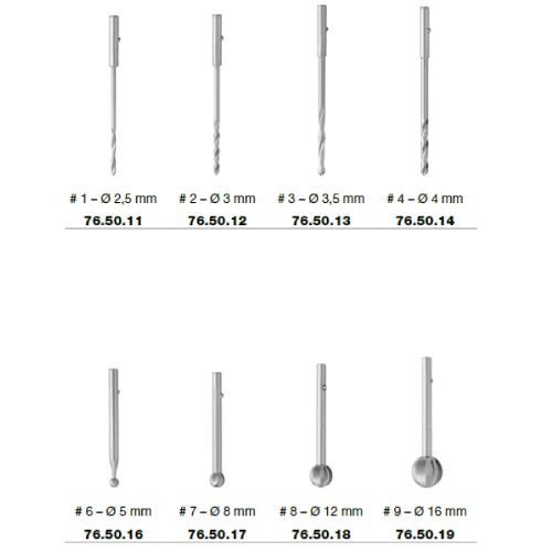 Drill and burr set