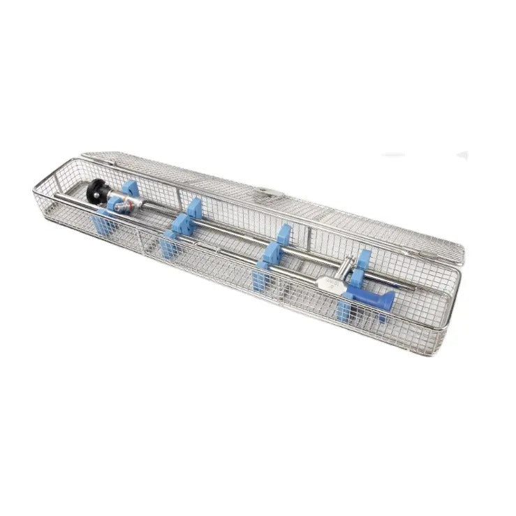 Laproscope Sterilization Tray for 10mm in mesh tray design