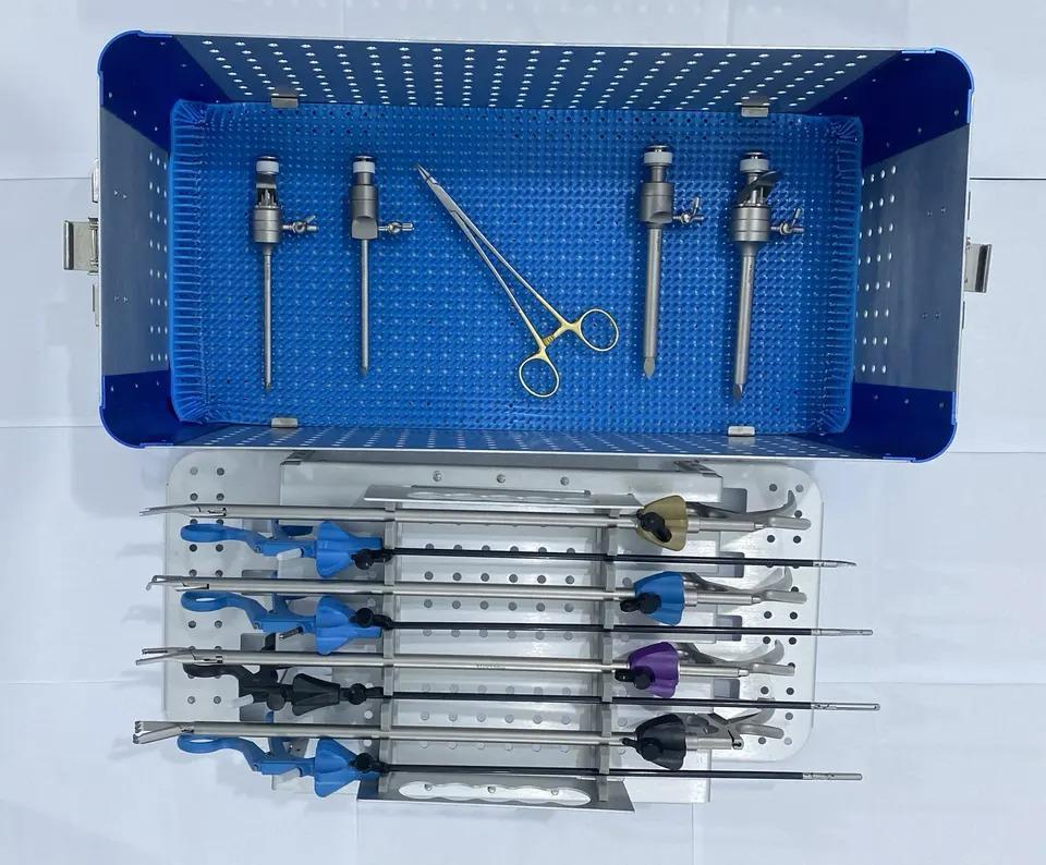 Revit Sterilization Tray for Laproscopy in Aluminium